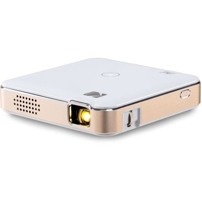 Projecteur Sans Fil Portatif KODAK Luma 150 Vidéo 4K & Son 150 Lumens Ecran 380cm HDMI