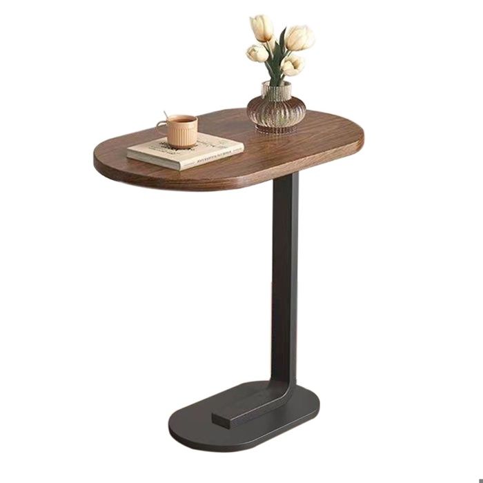 HshDUti Table d'appoint avec roulettes – Table de nuit étroite à 2 niveaux – Table d'appoint en bois pour salon, chambre à coucher – 60 x 30 x 47 cm