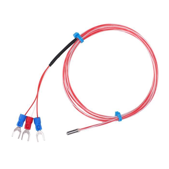 Sonde De Température PT1000 Étanche - Acier Inoxydable, Câble TPE 5m, Plage -30°C à +125°C