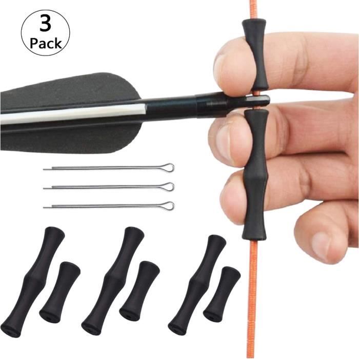 3 Sets Tir à l'arc ProtègeDoigts en silicone, Équipement Protecteur de