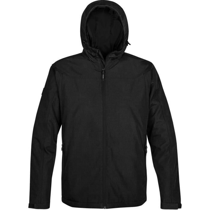 Veste coupe-vent noire à coque rigide de qualité supérieure L Manteaux