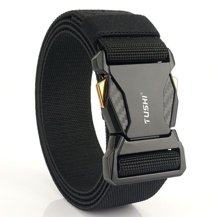 Ceinture Tactique Homme INSFITY - Rouge-Noir - Boucle à Dégagement