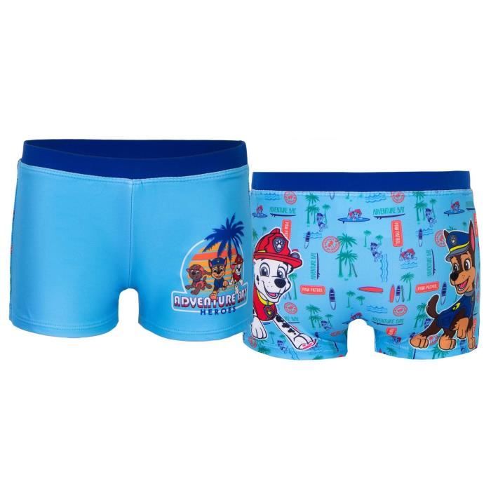 Maillot de bain PAT PATROUILLE boxer enfant garçon bleu