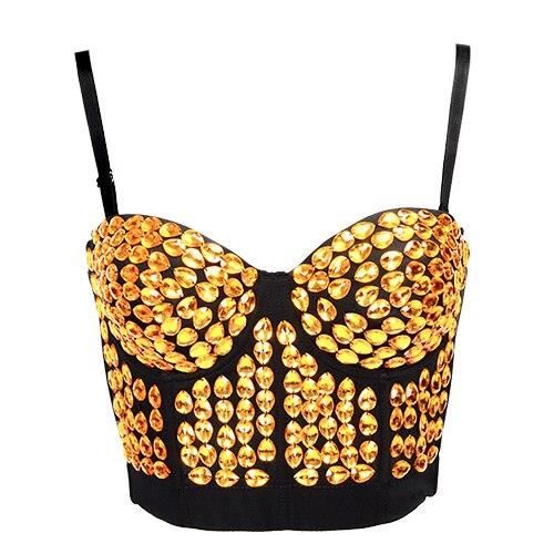 Corset en dentelle à armatures Bleu