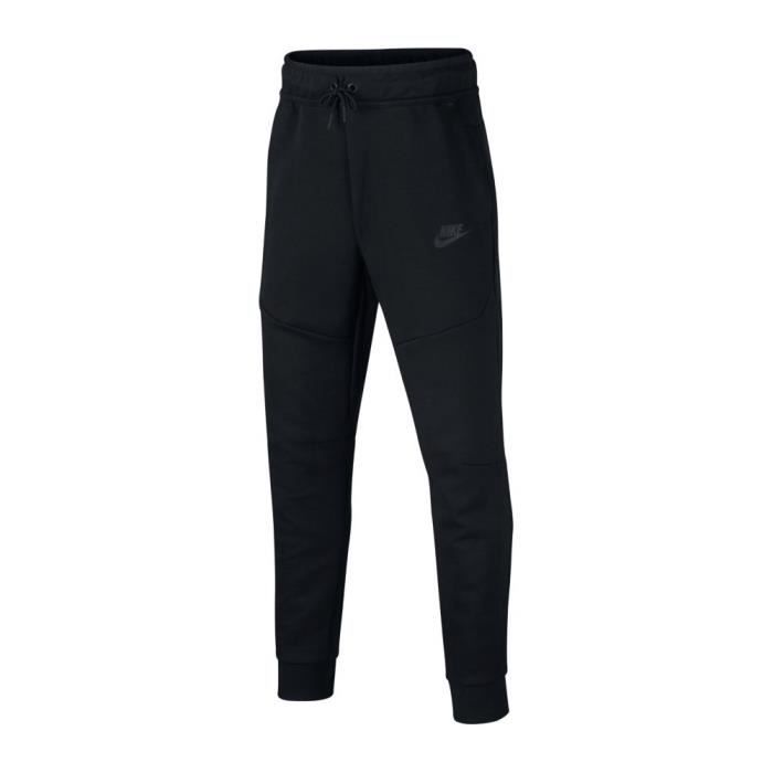 Pantalon de sport pour enfant NIKE Sportswear Tech Fleece Noir - Fitness - Running - Manches longues - Respirant