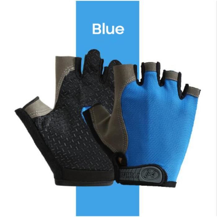 Gants Demi-Doigts Enfants Cyclisme & Skate – Antidérapants, Respirants, Protection Main Pour Vélo D’Équilibre, Roller, Trottinette