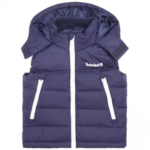 Doudoune sans manche junior bleu marine Timberland T26574 85T