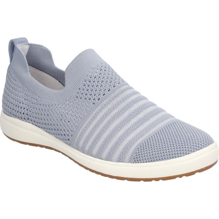 Josef Seibel Caren 22, Scarpe Slip-on In Pelle Nappa, Rosso/grigio, Taglia 40, Larghezza Normale G
