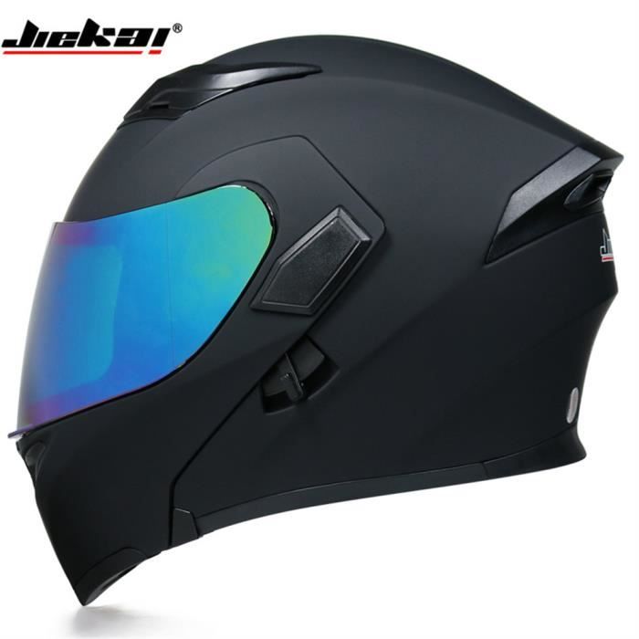 Casque Moto Intégral Unisexe - Certifié ECE, ABS - Visière Solaire, Ventilation - Pour Quad, Scooter, Moto électrique