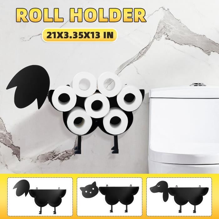 Porte Rouleau De Papier Toilette Mural En Forme De Mouton En Metal Noir Cdiscount Bricolage Porte Rouleau De Papier Toilette Mural En Forme De Mouton En Metal Noir Cdiscount Bricolage