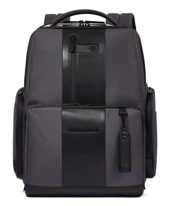 PIQUADRO Sac à dos M grey - black gris foncé noir en cuir pour homme Brief2 Special 15 6 Computer Backpack 260645 PIQUADRO Sac à dos M grey - black gris foncé noir en cuir pour homme Brief2 Special 15 6 Computer Backpack 260645