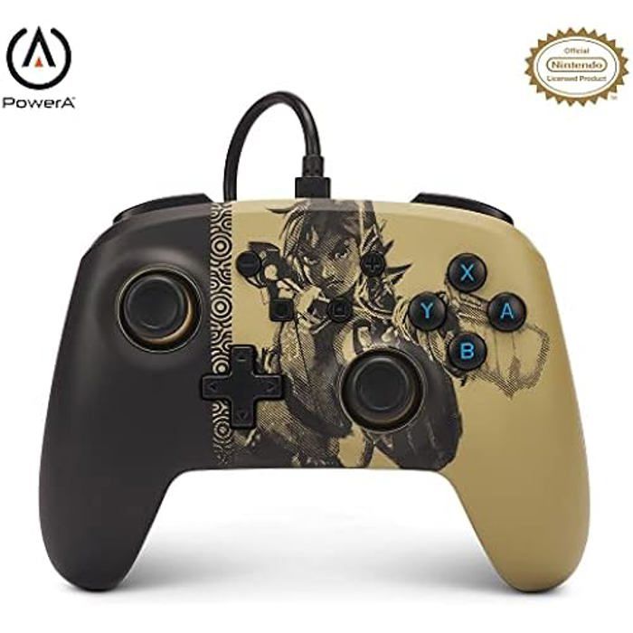 PowerA Manette filaire améliorée pour Nintendo Switch modèle Switch OLED et Nintendo Switch Lite accessoire de jeu manette de