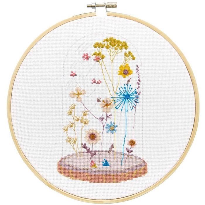 Kit De Broderie Vintage Janlynn Bell Pull - Oiseaux Bleus Et Papillons