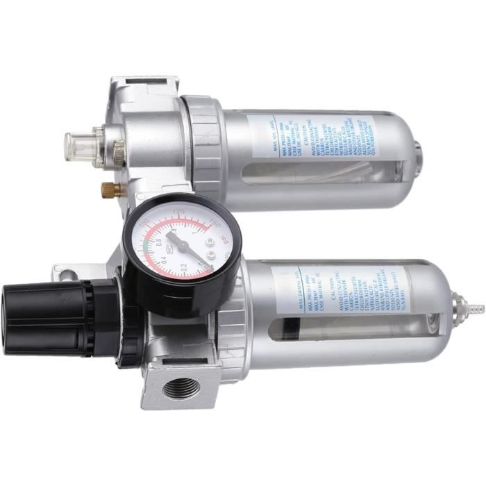 Filtre à Air Compresseur AFR-2000 | G1/4'' | Régulateur Et Séparateur Eau | Pour Outils Pneumatiques