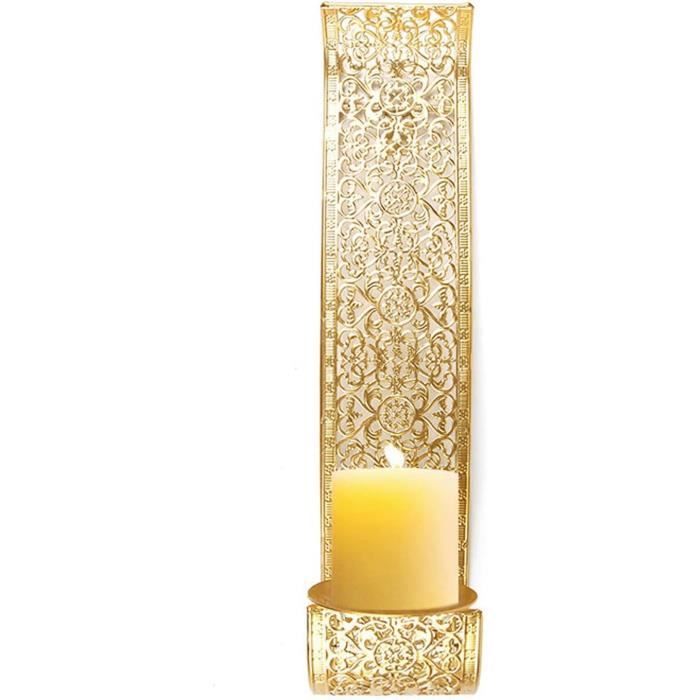 GOEDCH Bougeoir mural vintage : Lot de 2 supports muraux noirs pour bougies avec 4 clous blancs sans marquage, Bougeoir mural vintage en métal, Porte-bougie décoratif pour bougies, Décoration murale GOEDCH Bougeoir mural vintage : Lot de 2 supports muraux noirs pour bougies avec 4 clous blancs sans marquage, Bougeoir mural vintage en métal, Porte-bougie décoratif pour bougies, Décoration murale