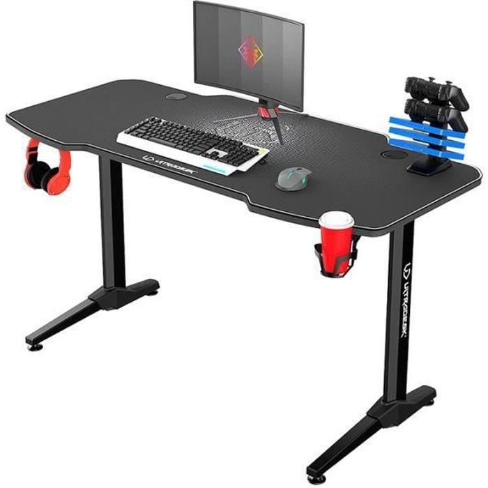 Bureau Gamer Gamora 140 Cm Noir Graphite Ergonomique Style Moderne Achat Vente Bureau Gambora Bureau Gamer Soldes Sur Cdiscount Des Le 20 Janvier Cdiscount