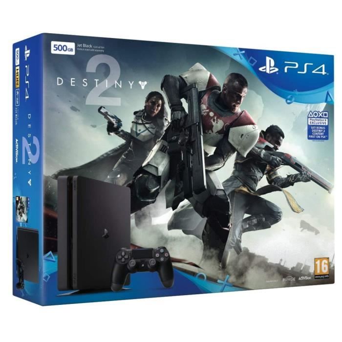 Console salon - Sony - PS4 500 Go - Noir - Bundle - Destiny 2 - Abonnement PSN 14 Jours  -  reconditionné disponible sur Cdiscount Seconde Vie