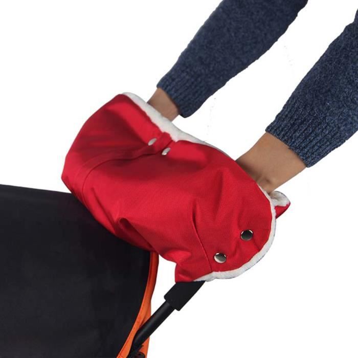 Gants Chauffe-mains Pour Poussette - Intérieur Polaire, Extérieur Imperméable - Taille Universelle (56x55 Cm Déplié) - Pour Hiver, Vent, Pluie