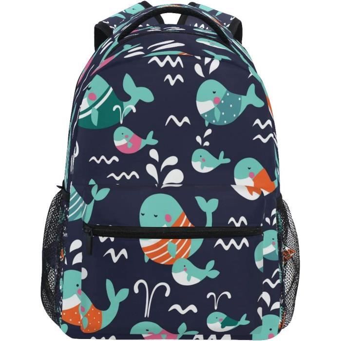 Sac à Dos Super Vague, Art Japon, Coton Bio, 8L, école Vacances, Enfant