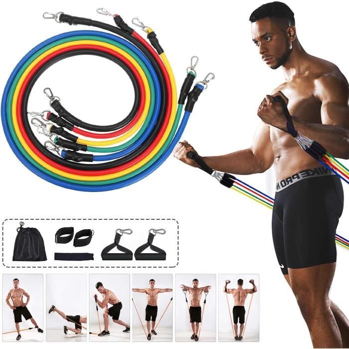 Bandes De Résistance Hurdilen – Lot De 3 (noir, Bleu, Gris Clair) Pour Entraînement