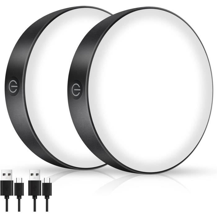 Spot LED Rechargeable Avec Télécommande - 2400 MAh - Autocollant - 3 Températures De Couleur - Dimmable