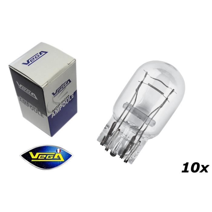 10 Ampoules Halogènes VEGA H1 100W - Pour Phares Auto/moto - Neuf - Marque Française