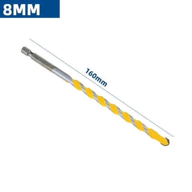 Set 7 Forets Hélicoïdaux Carbure Tungstène 3-12mm Tige Hexagonale - Perçage Béton Carrelage