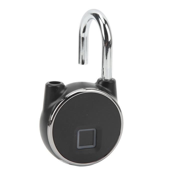 Cadenas à Empreinte Digitale USB Rechargeable | Étanche IP55, 20 Empreintes | Pour Salle De Sport, Bagages, Casiers