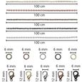 Fermoir Bracelet 275 Pièces Fermoir Collier Anneaux de Saut Kit Fermoir Mousqueton Bracelet Ensemble de Fabrication de Bijoux-1