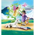 PLAYMOBIL - 70379 - Petite fille et fée - Contient 1 personnage, 1 fée, 1 licorne et des accessoires-1