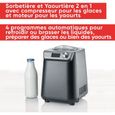 SEVERIN Sorbetiere 2-en-1 Compacte 135 W, Sorbetiere electrique et yaourtiere d'une capacite 1,2 L, Machine a glace avec livr-1
