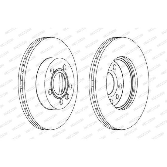 Bosch BD746 Jeu de 2 disques de frein