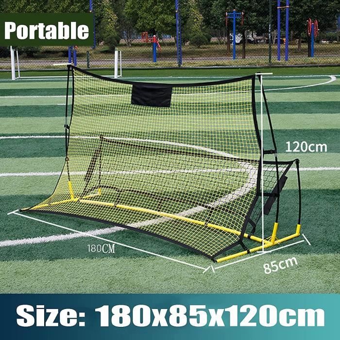 ZERRO Lot de 2 Cage de Football But de Foot de Jardin pour Adultes et Enfants But de Foot Enfant Exterieur pour la Récréation et l'entraînement 180x60x120cm, Noir ZERRO Lot de 2 Cage de Football But de Foot de Jardin pour Adultes et Enfants But de Foot Enfant Exterieur pour la Récréation et l'entraînement 180x60x120cm, Noir