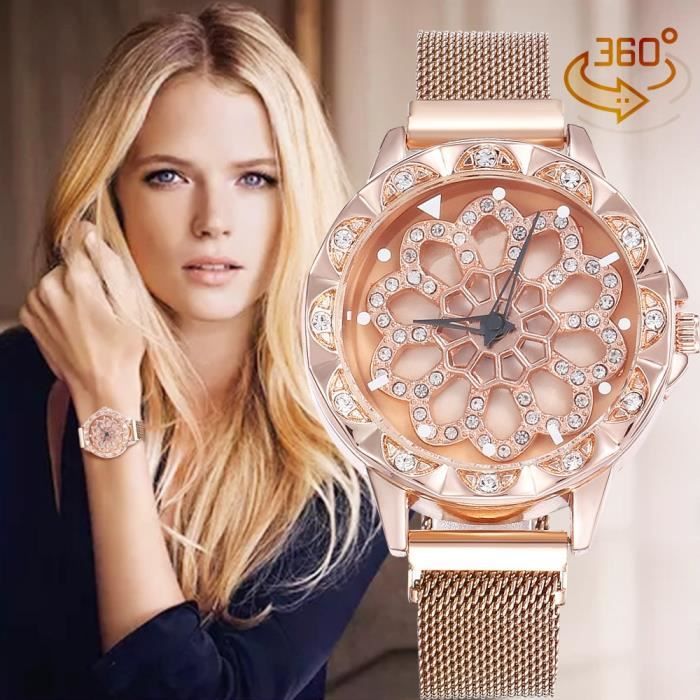 Montre de luxe diamant 2025