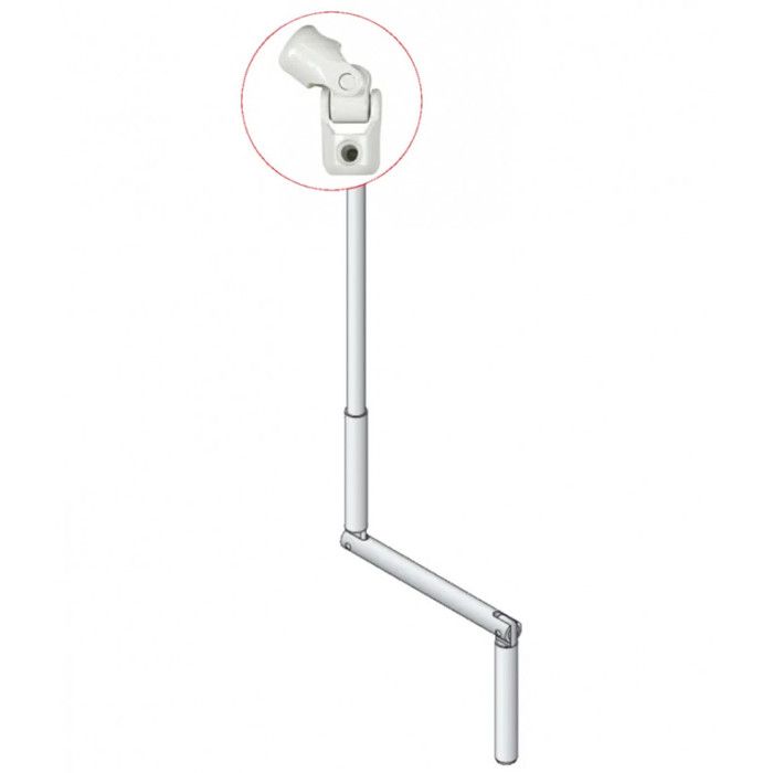 Genouillère Cardan Acier 16 Mm Ext / 12 Mm Int - Chromé, Pour Transmission