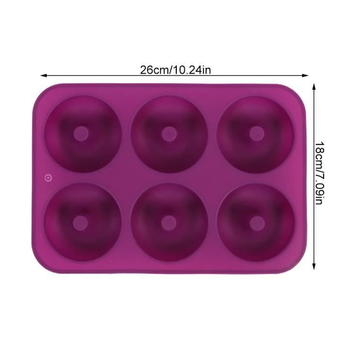 Moule à Pain Silicone 6 Cavités Atrccs - Anti-adhésif Pour Pains Hot Dog, Petits Pains Et Pâtisseries