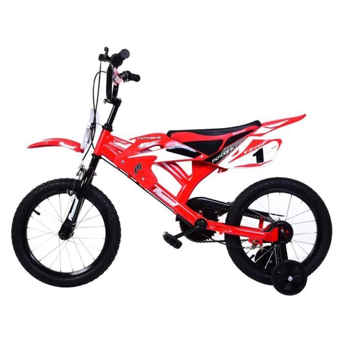 Vélo enfant GENERIQUE Vélo 16 pouces motobike Luc1 rouge mixte