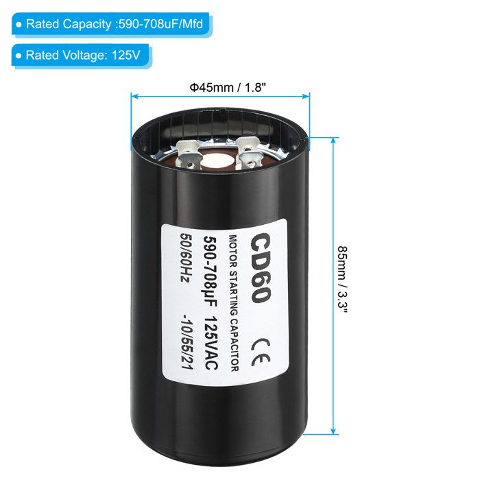 Condensateur démarrage 50µf 450volts