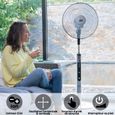 Ventilateur sur Pied - Ventilateur Portable - Gris - 125 cm - Solis Fan-Tastic 750-2