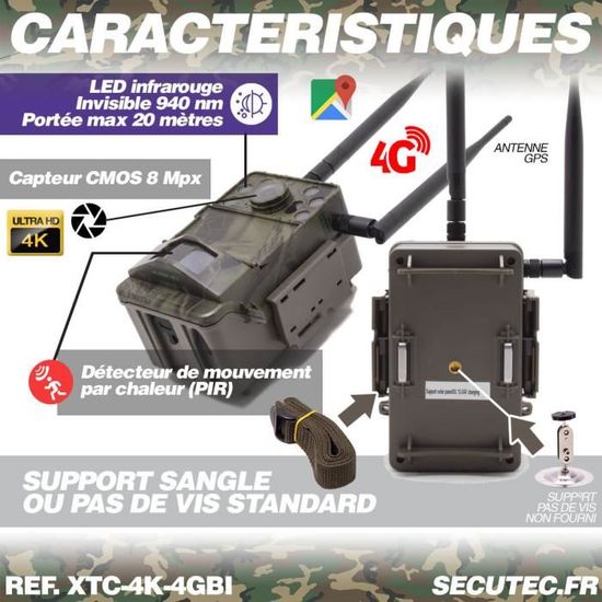 Caméra de Chasse Infrarouge invisible