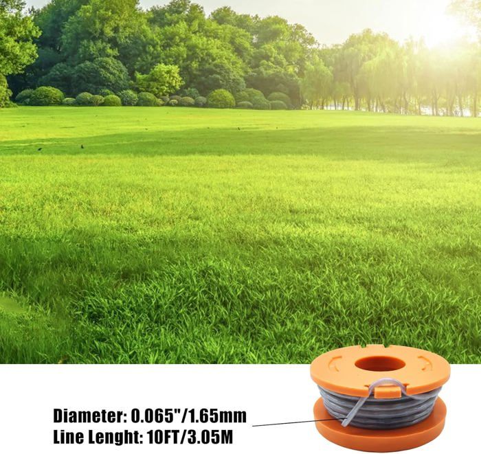 Lot De 4 Bobines De Fil De Coupe 6 M De Rechange Pour Débroussailleuse