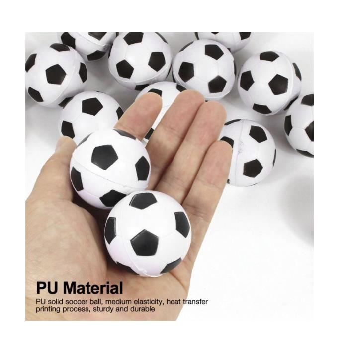 Lot de 10 mini balles anti-stress - 4 cm - Pour le sport - En mousse - Pour  enfants et adultes - Cadeau de football pour garçon