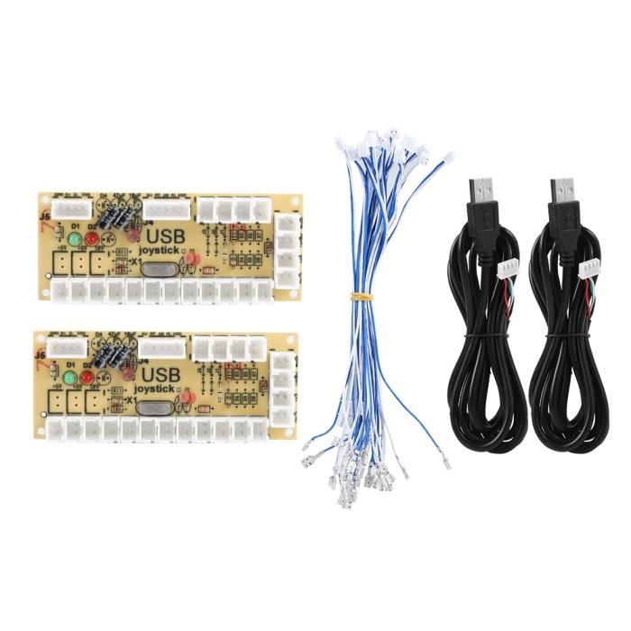 Kit 4 Boutons LED Pour Arcade – 1P, 2P, Et 2 Supplémentaires – Micro-switch Inclus – Installation Facile