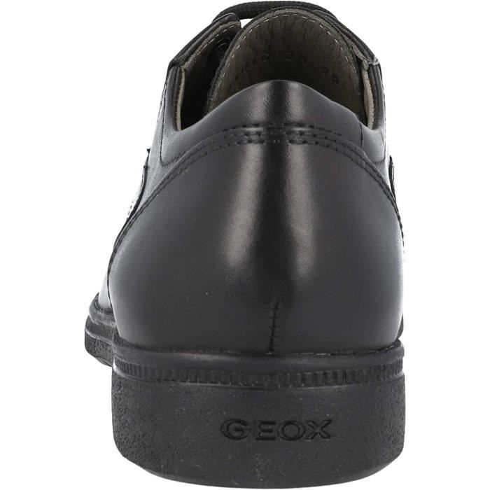 Chaussures l gantes pour gar on Geox FE Cuir noir lacets