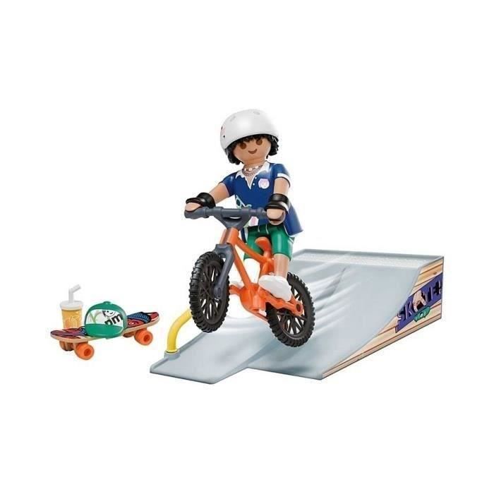 PLAYMOBIL 71798 Rider avec rampe, skate et BMX, My Life, Promo