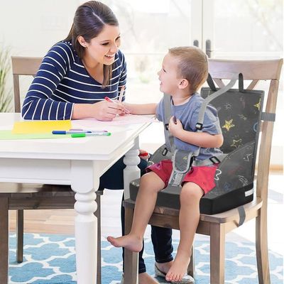 Rehausseur De Chaise Enfant 10 Cm - Tissu Oxford Imperméable, Avec Sangle De Sécurité - 8