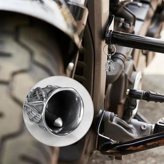 Clochette Moto Guardian Bell 2pcs - Cloche Porte-Bonheur En Acier Inoxydable Pour Motards, Amulette Chance Et Protection Sur La Route