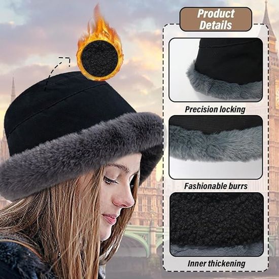 Creekstone Bonnet D'hiver Pour Homme Et Femme Avec Visière, Bonnet Doublé En Polaire, Chapeaux Chaude, Casquette Hiver En Tricot épais Avec Bord (FR/ES, Alpha/Lettres, Taille Unique, Vert Foncé