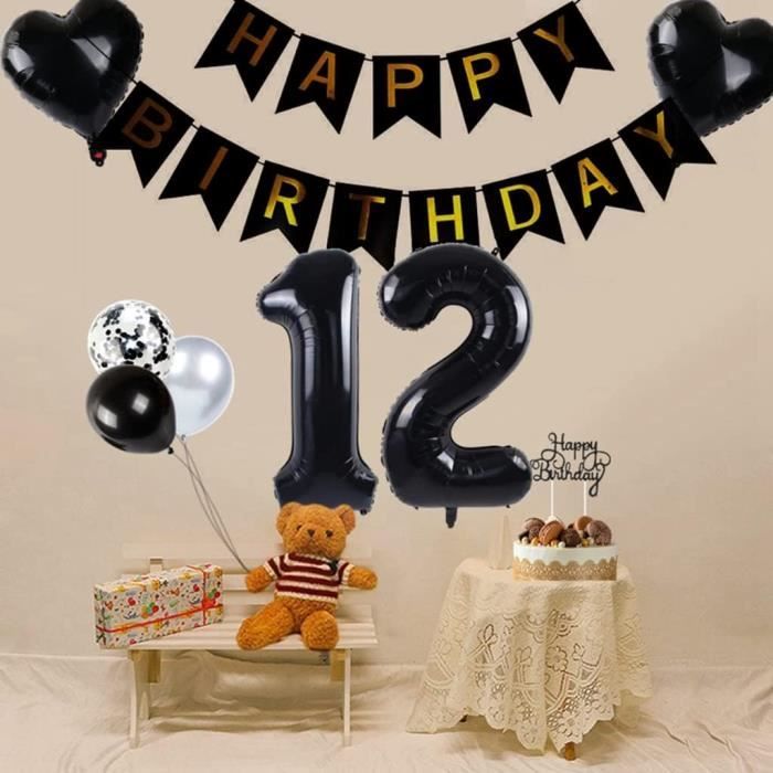 12 pièces Arc-En-Gâteau Topper Kit, Arc Ballon Gâteau D'anniversaire  Décoration pour Garçons Filles Enfants D'anniversaire - Cdiscount Maison