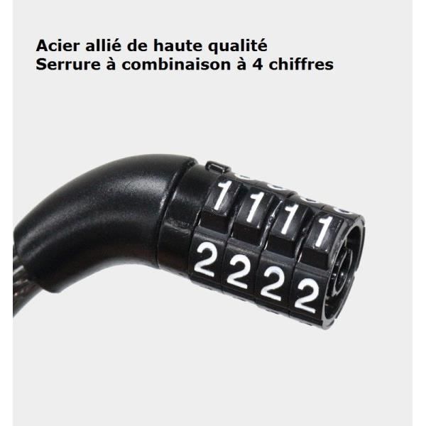 Serrure antivol moto, verrouillage de roue, serrure à combinaison de  voiture électrique de vélo-Vert - Cdiscount Auto